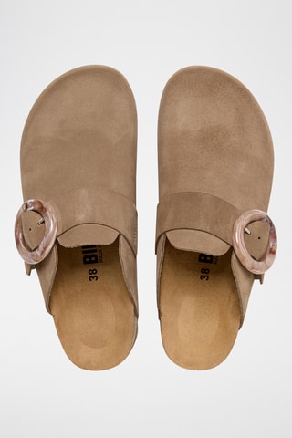 Sabots en cuir - Marron clair