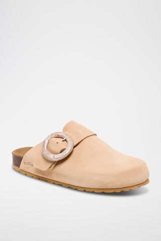 Sabots en cuir - Saumon
