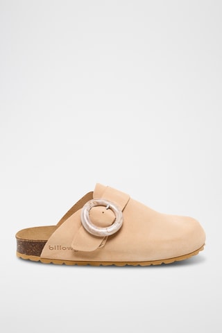 Sabots en cuir - Saumon