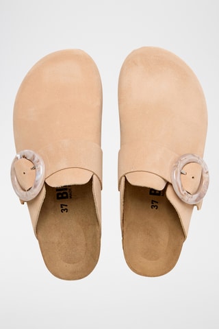 Sabots en cuir - Saumon