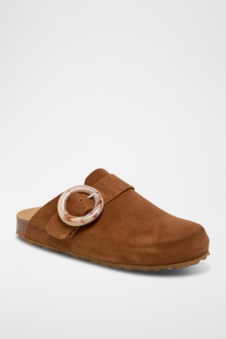 Sabots en cuir - Camel