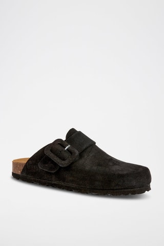 Sabots en nubuck - Noir