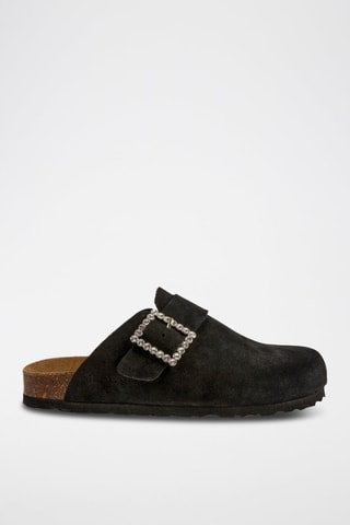 Sabots en nubuck - Noir