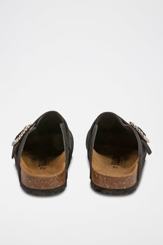 Sabots en nubuck - Noir