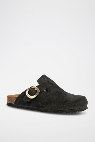 Sabots en nubuck - Noir