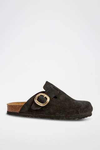 Sabots en nubuck - Noir