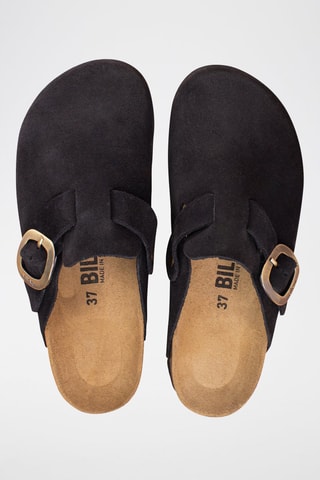Sabots en nubuck - Noir