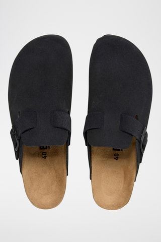 Sabots en nubuck Rosso - Noir