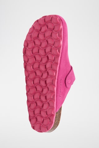 Sabots en nubuck Rosso - Fuchsia