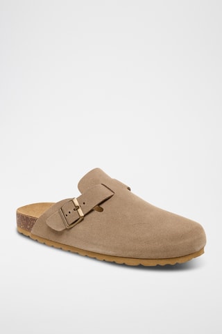 Sabots en nubuck Rosso - Beige