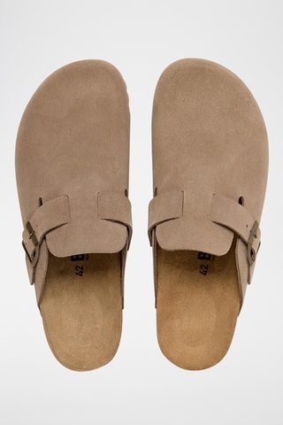 Sabots en nubuck Rosso - Beige