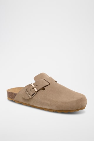 Sabots en nubuck Rosso - Beige