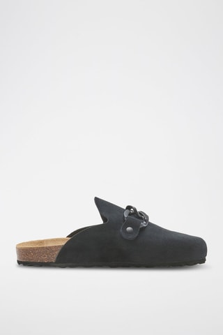 Sabots en nubuck Rosso - Noir