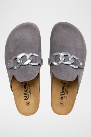 Sabots en nubuck Rosso - Gris