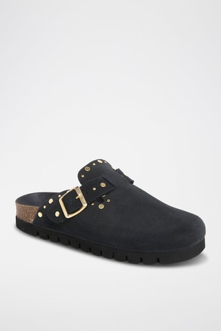 Sabots en cuir - Noir