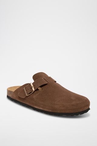 Sabots en nubuck Rosso Marron