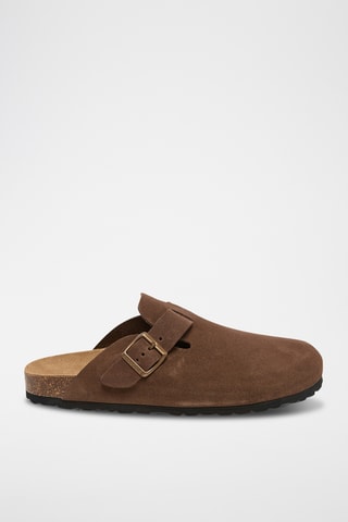 Sabots en nubuck Rosso Marron