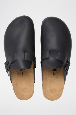 Sabots en cuir - Noir