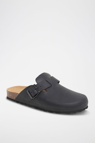 Sabots en cuir - Noir