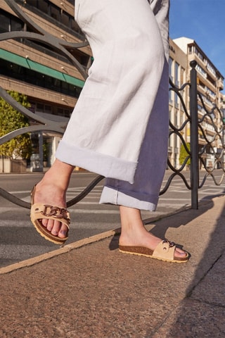 Mules en nubuck Rosso - Rose