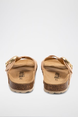 Mules en nubuck - Nude