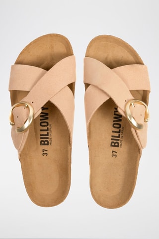 Mules en nubuck - Nude