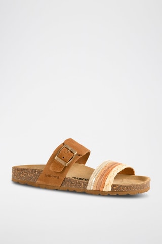 Mules en nubuck - Marron foncé