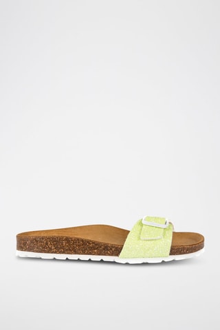 Mules en cuir Rosso - Jaune