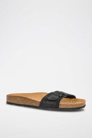 Mules en nubuck Rosso - Noir