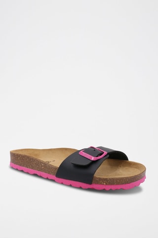 Mules Rosso - Noir et rose