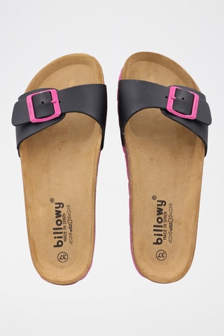 Mules Rosso - Noir et rose