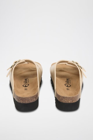 Mules com plataforma - Dourado
