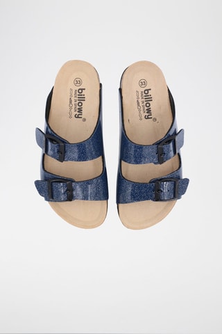 Mules Rosso Azul-marinho mesclado