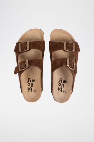 Mules en nubuck Marron foncé