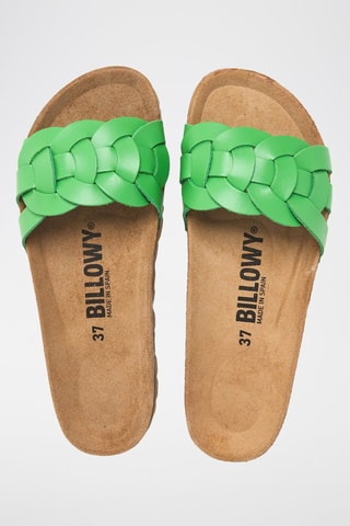 Mules en cuir - Vert