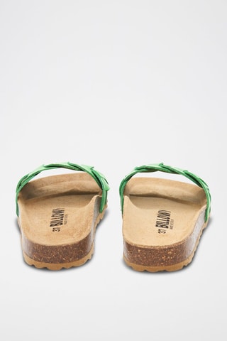 Mules en cuir - Vert