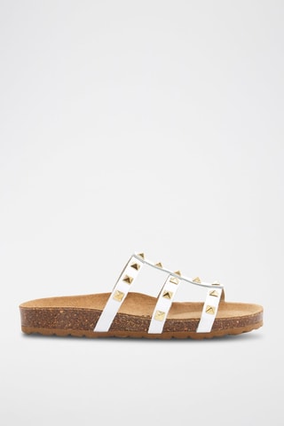 Mules en cuir - Blanc