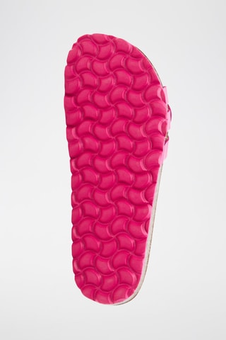 Mules en cuir - Fuchsia