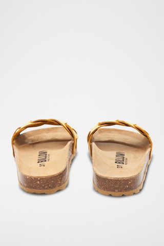 Mules en cuir - Jaune