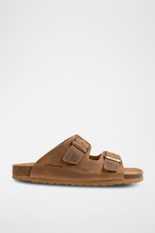 Mules en cuir Marron clair