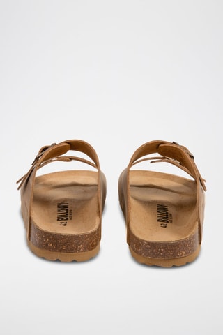 Mules en cuir Marron clair