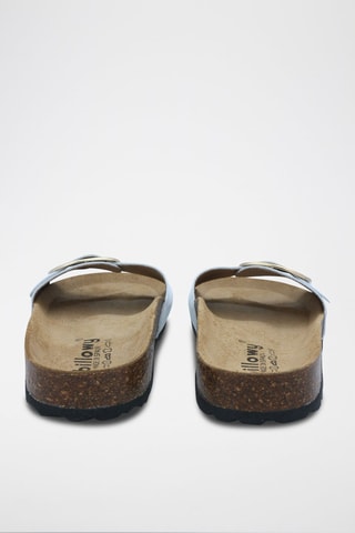 Mules en cuir Rosso Blanc