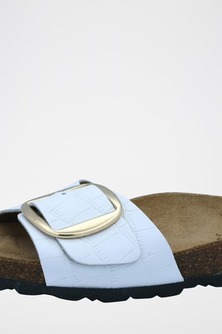 Mules en cuir Rosso Blanc