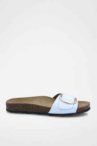 Mules en cuir Rosso Blanc