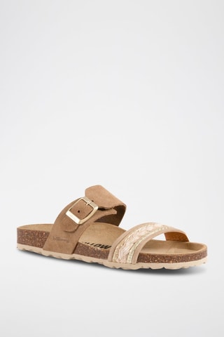 Mules en nubuck Marron clair