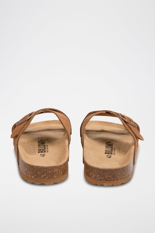 Mules en nubuck Camel