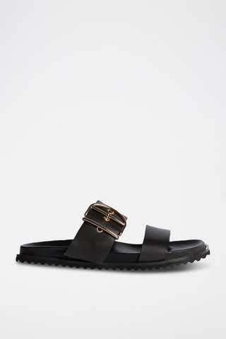 Sandales en cuir - Noir