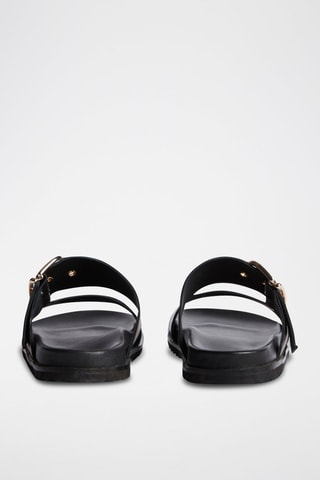 Sandales en cuir - Noir