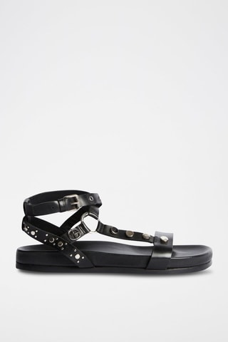 Sandales en cuir - Noir