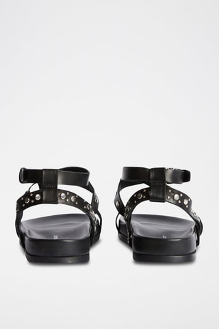 Sandales en cuir - Noir